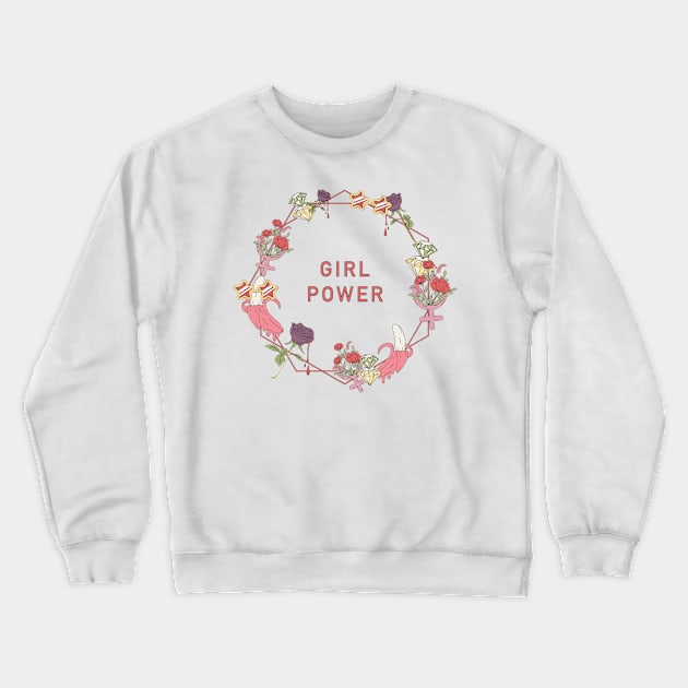 girl power everything - girl struggle - girl power - super girl Crewneck Sweatshirt by iambolders